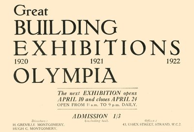 Grande Esposizione Edilizia - Olympia, 1920 da Unbekannt