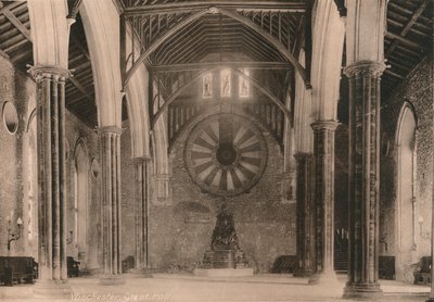 Grande sala del castello di Winchester, Hampshire, inizio XX secolo da Unbekannt