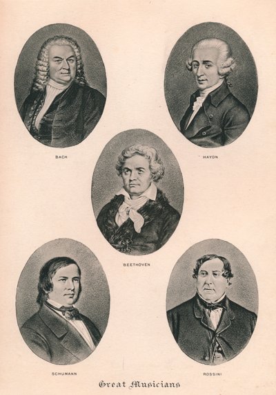 Grandi musicisti - Tavola III da Unbekannt