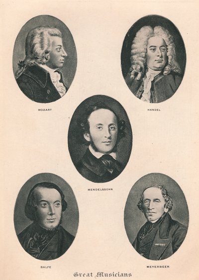 Grandi musicisti - Tavola IV., 1895 da Unbekannt