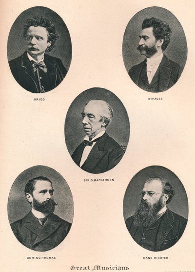 Grandi Musicisti - Tavola IX., 1895 da Unbekannt