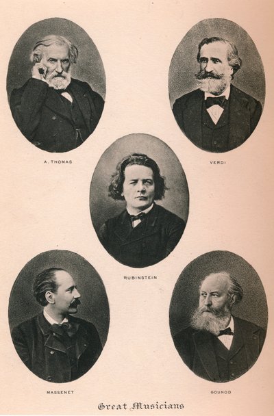 Grandi musicisti - Tavola I., 1895 da Unbekannt