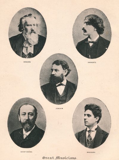 Grandi musicisti - Tavola VII., 1895 da Unbekannt