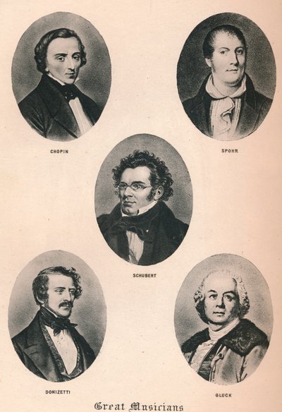 Grandi musicisti - Tavola XIII, 1895 da Unbekannt