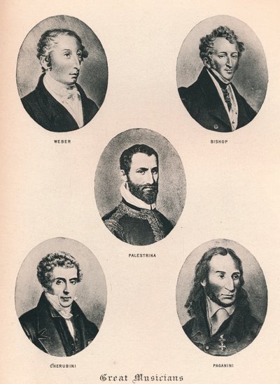 Grandi musicisti - Tavola XV., 1895 da Unbekannt