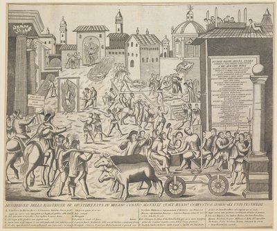 Grande Peste di Milano, 1630, ca 1835 da Unbekannt