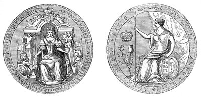 Grande Sigillo della Regina Anna, dopo l