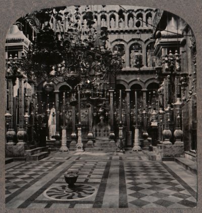 Cattedrale greca nella Chiesa del Santo Sepolcro, Gerusalemme, c1900 da Unbekannt