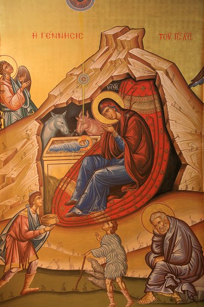 Icona ortodossa greca che raffigura la nascita di Cristo, Salonicco, Grecia da Unbekannt