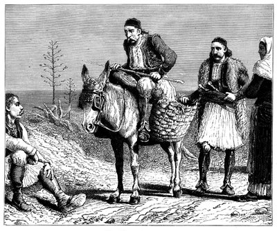 Contadini greci, c1890 da Unbekannt
