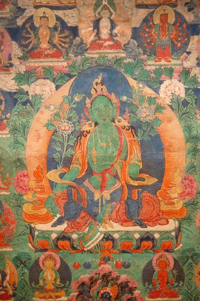 Green Tara tangka, Budapest, Ungheria da Unbekannt