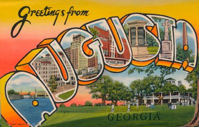 Cartolina di auguri con Augusta, Georgia da Unbekannt