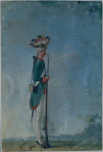 Granatiere del reggimento Preobrazhensky, fine anni 1770 da Unbekannt