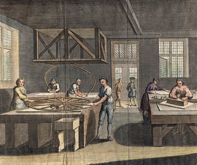 Molatura e lucidatura del vetro piano, 1760 da Unbekannt