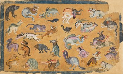 Animali grotteschi, XVIII-XIX secolo da Unbekannt