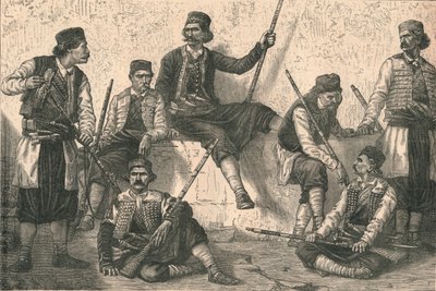 Gruppo di montenegrini, c1879 da Unbekannt