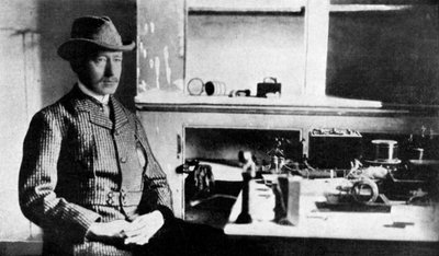 Guglielmo Marconi, pioniere italiano della telegrafia senza fili, Signal Hall, Terranova da Unbekannt