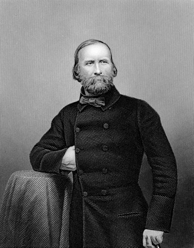 Giuseppe Garibaldi, patriota italiano, 1860 da Unbekannt