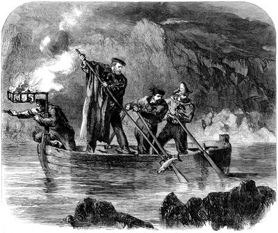 Giuseppe Garibaldi che pesca di notte a Caprera, 1860-61 da Unbekannt