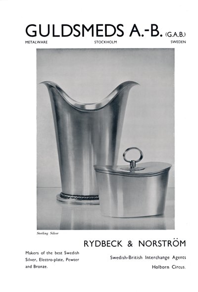 Guldsmeds A.-B. G.A.B. - Argento Sterling - Rydbeck & Norström, 1939 da Unbekannt