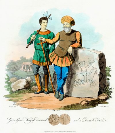 Gurm Gamle Gormo, Re di Danimarca dal 840, 1815 da Unbekannt