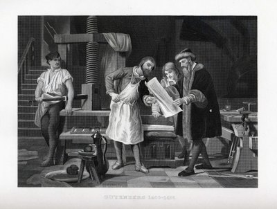 Gutenberg 1400-1468, 1882 da Unbekannt