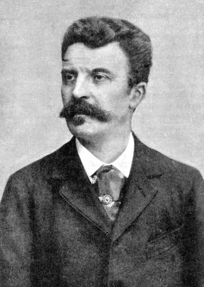 Guy de Maupassant 1850-1893, scrittore francese, inizio XX secolo da Unbekannt