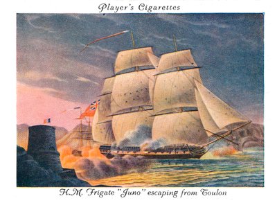 La fregata H.M. Juno che fugge da Tolone, 1936 da Unbekannt