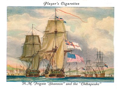 H.M. Fregata Shannon e la Chesapeake, 1936 da Unbekannt