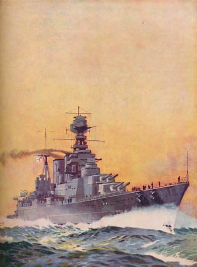 HMS Hood fu impostata nel 1916 e completata nel 1920 da Unbekannt