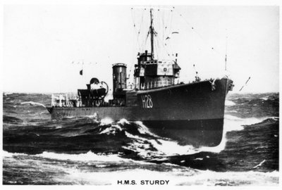 HMS Sturdy, cacciatorpediniere classe S da Unbekannt