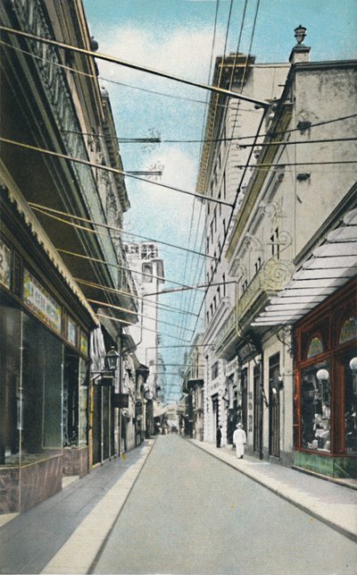 Habana: Calle Obispo o Pimargall, c1910 da Unbekannt