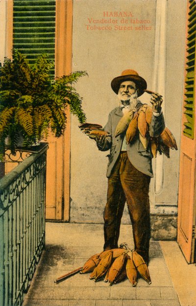 Habana. Venditore di tabacco. Venditore ambulante di tabacco, c1910s da Unbekannt