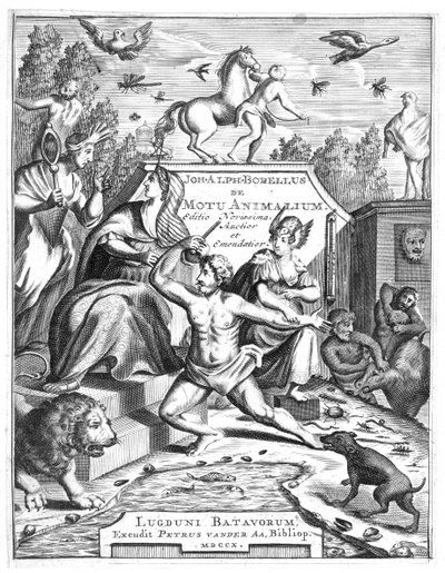 Mezza pagina di De Motu Animalum di Giovanni Borelli, 1710 da Unbekannt