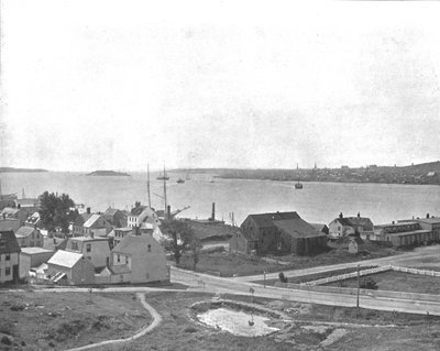 Porto di Halifax, Nuova Scozia, da Dartmouth, Canada, c1900 da Unbekannt