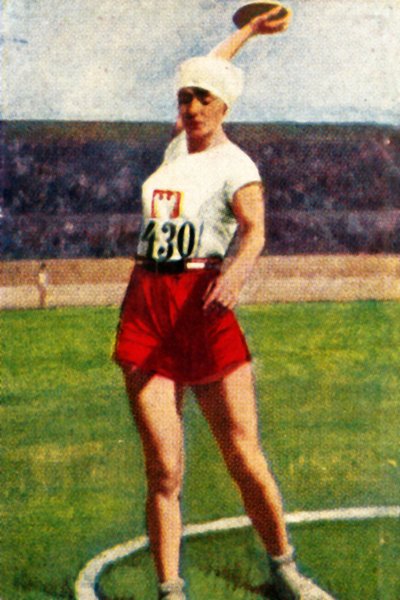 Halina Konopacka della Polonia, campionessa mondiale di lancio del disco, 1928 da Unbekannt
