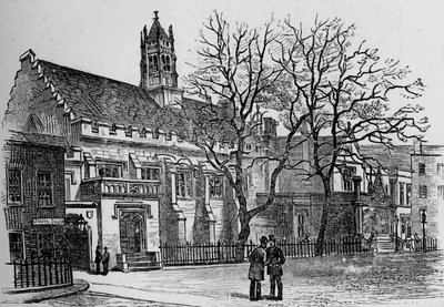 Sala e biblioteca, Grays Inn, 1890 da Unbekannt