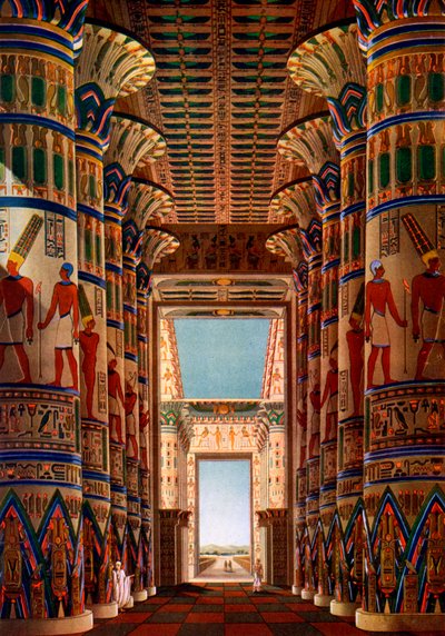 Sala delle colonne, Karnak, Egitto da Unbekannt