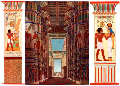 Sala delle Colonne nel Grande Tempio di Karnak, Egitto, 1933-1934 da Unbekannt