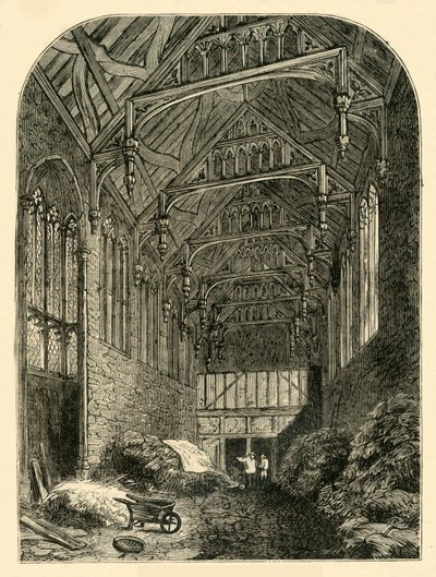 Sala del Palazzo di Eltham nel 1835, c1878 da Unbekannt