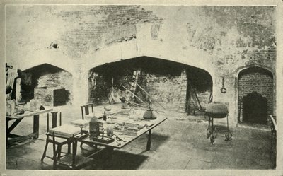Hampton Court Palace - parte della cucina del palazzo che è mantenuta esattamente com