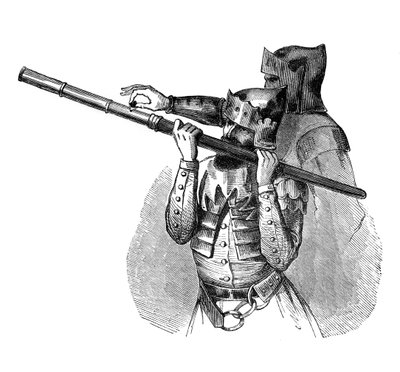 Cannone a mano o Baton a feu, XV secolo, 1870 da Unbekannt