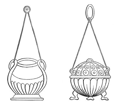 Lampade Appese, IX secolo, 1870 da Unbekannt