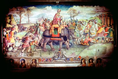 Annibale e il suo esercito attraversano le Alpi, 218 a.C. da Unbekannt