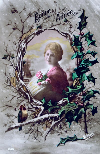 Buon anno, cartolina francese, c1900 da Unbekannt