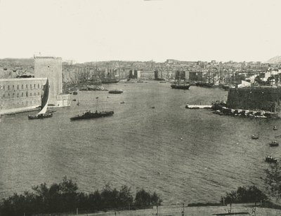Vista del porto, Marsiglia, Francia, 1895 da Unbekannt
