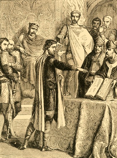 Harold giura di mantenere il Diritto del Duca di Normandia al Trono d