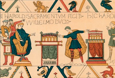 Il giuramento di fedeltà di Harold a Guglielmo di Normandia, XIX secolo da Unbekannt