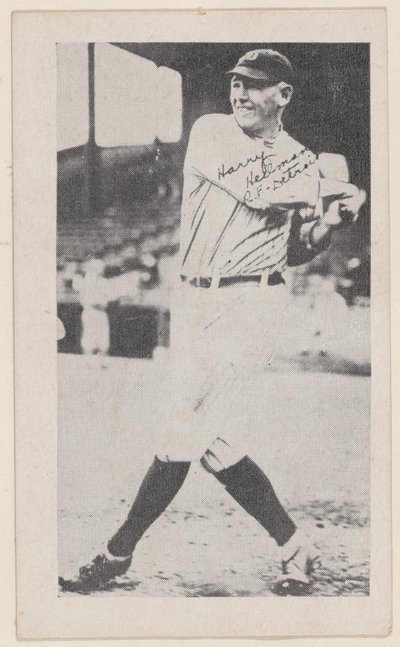 Harry Heilmann, R.F, Detroit, da carte da baseball W575-2, ca. 1921-22 da Unbekannt