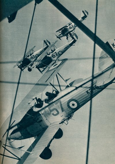 Biplani Hawker Hart in formazione, c1936 c1937 da Unbekannt